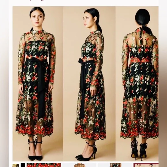 knee length dresses for ladies Evie Lace Dress – LEIN main image 1